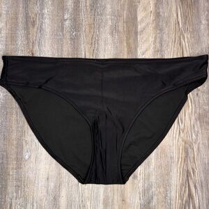 Aerie Womens Black Bikini Swim Bottoms Neutral Basic Casual New Plus Size XXL